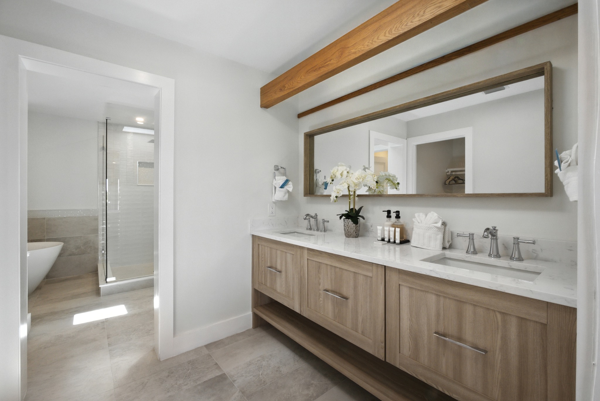 Spa-like master bathroom