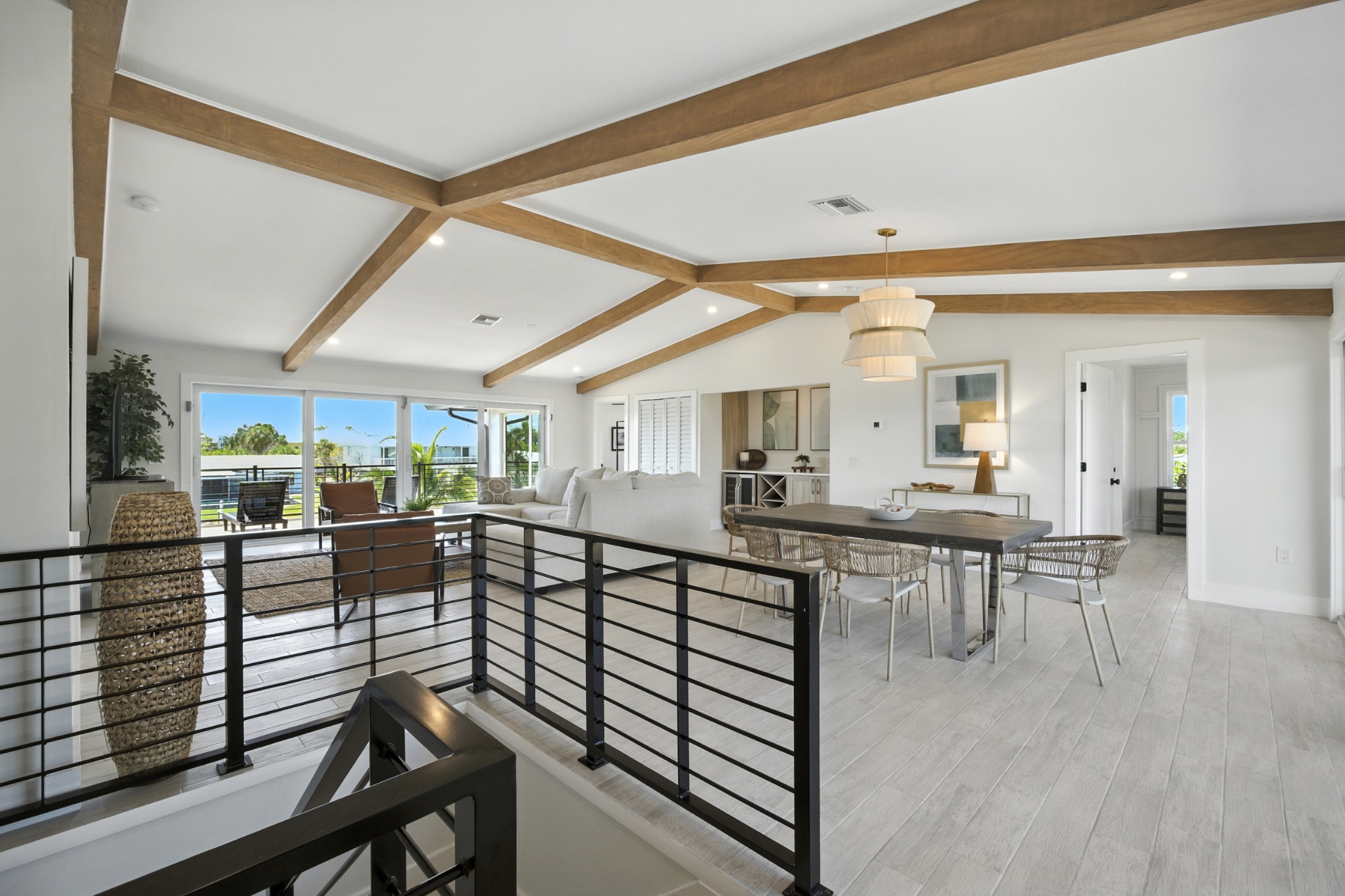 Upper level dining area